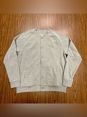 Old Navy Gray Snap-Front Sweatshirt Cardigan  Jacket Size Large
